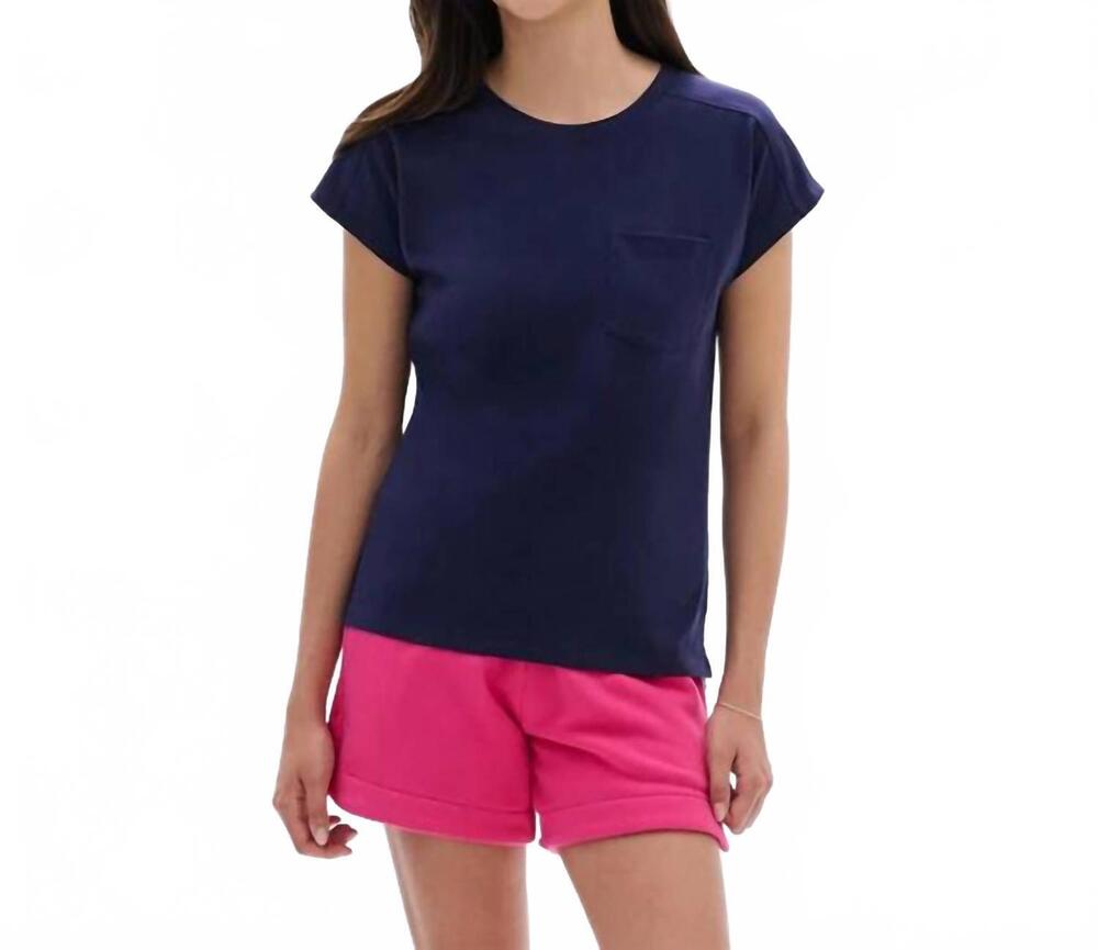 NEW HATLEY ella relaxed tee in patriot blue